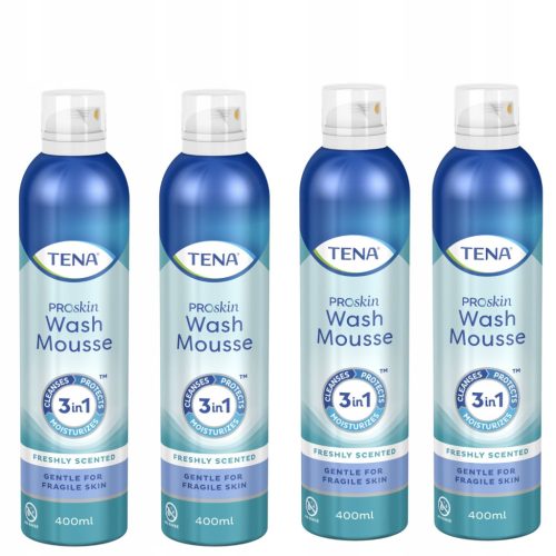 TENA ProSkin Wash Mousse - Pjena za pranje bez ispiranja, pakiranje 4x400 ml