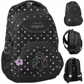 Školski ruksak BeUniq Stitch crni DS24EE-2708