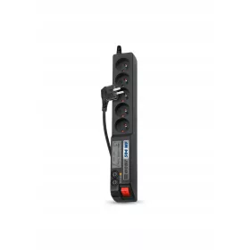    Hsk Data ACAR 504WF-3M-BLACK Produžna utičnica 5 utičnica 3 m Crna