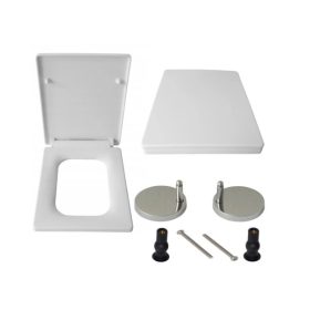   WC sjedalo S TEPIM ZATVARANJEM PRAVOKUTNO MAT BIJELO DUROPLAST