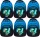 Školski Ruksak Astra Astrabag Blue Pixel, trokomorni, 20l, Otporan na Vodu