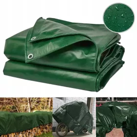 Visokootporna PVC cerada s perforacijama za kamione - zelena