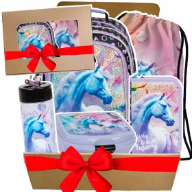 Set 5u1 Školski Ruksak s Motivom Jednoroga za Djevojčice