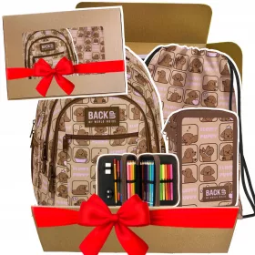   Školski set BackUP FLUFFY PUPPY s ruksakom, pernicom i torbom