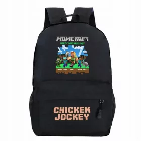 Školski ruksak s USB priključkom i raznobojnim uzorcima