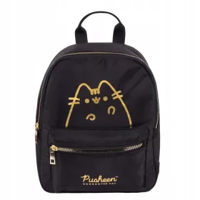   Mladenački gradski ruksak St. Right PUSHEEN GOLD s motivom mačke