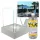 Mini bio-kamin Sunset Garden sivi mat + 1L biogorivo limunska trava – moderan, siguran i ekološki kamin