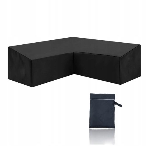 Crna V-oblika Vrtna Navlaka 300 cm x 300 cm x 98 cm