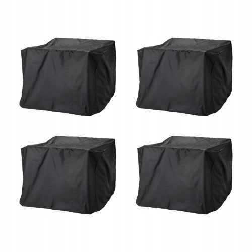 TOSTERÖ Presvlaka za vrtni namještaj - Set za blagovanje/crna 145x145 cm