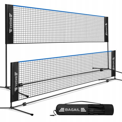 Sklopiva mreža za badminton i tenis BAGAIL s podesivom visinom i nosivom torbom