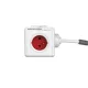  PowerCube produženi crveni kabel 1,5 m 4 utičnice, DesignNest (allocacoc)