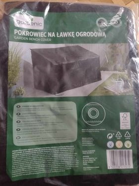 Pokrov za vrtnu klupu GARDENIC, 76x159x63/89 cm, crni