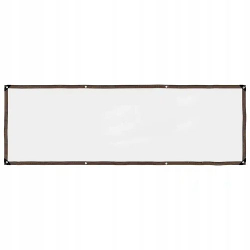 vidaXL Prozirna tarpaulina s očicama 1x3 m Polietilen