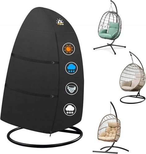 Vodootporna i čvrsta navlaka za viseće vrtno stolice tipa Egg, 172 cm