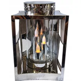 Srebrni Dekorativni Lampion Glamour 24,5 cm