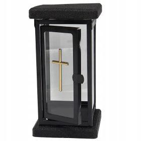 Luksuzni Lampion Kamienny Nowoczesny Metalowy Crni LK25