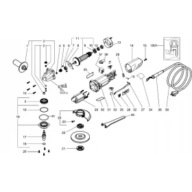    Metabo stator za kutnu brusilicu W 680 W 720-125 W 750-115 W 750-125
