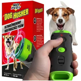   No Pest® Dog Husher - ultrazvučni tjerač pasa sa stroboskopom i svjetiljkom