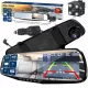  BLOW Blackbox F600 Full HD kamera za automobil - DVR s ogledalom, 2 kamere, kamera za vožnju unatrag, G-senzor