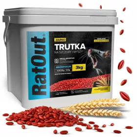   RatOut® Brodifacoum 3 kg - zatrovano zrno za miševe i štakore, profesionalni mamac za istrebljenje
