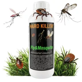   HARD KILLER® 1 l + fiksir 250 ml – profesionalni koncentrat protiv krpelja, komaraca i gmižućih insekata