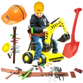 MEGA VELIKA BAGER JEDZIK + POJAS ZA ALAT + KACIGA