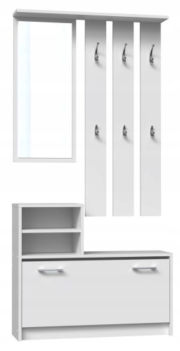  TopEshop ormarić za cipele sa sjedalom 85 x 160 x 24 cm bijeli