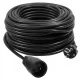 Vrtni produžni kabel, jednostruki Adelid 25 m, 1 kom utičnice, crni