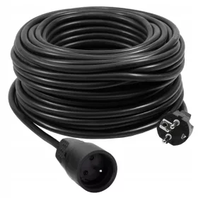   Vrtni produžni kabel, jednostruki Adelid 40 m, 1 kom utičnica, crni