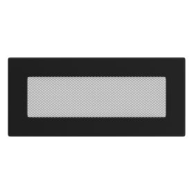 Crna lakirana ventilacijska rešetka za kamin 11x24 cm