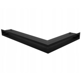 Kutna rešetka za kamin LUFT 45S narožna 600x400x60 crna