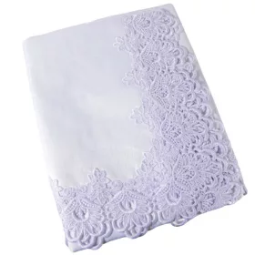 Elegantni Stolnjak s Guipurom 150x225 cm Bijelo Ecru