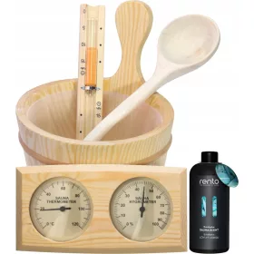   KANTA ZA SAUNU OD BOROVA 4L CEBER KANTA SA UMETKOM + 4 ostala proizvoda