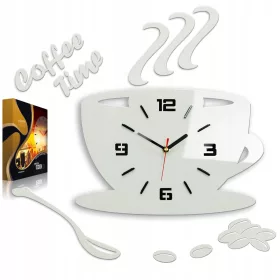 ModernClock zidni sat bijeli, crni 64cm