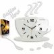 ModernClock zidni sat bijeli, crni 64cm