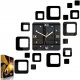  ModernClock zidni sat, crni, 60 cm