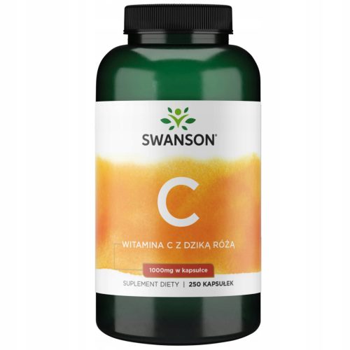 Vitamin C 1000 s ekstraktom divlje ruže - 250 kapsula, 1000 mg