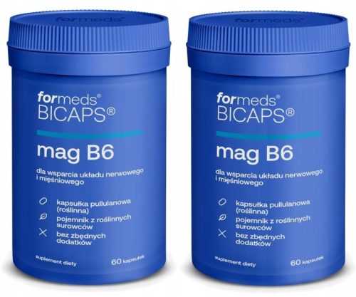 ForMeds BICAPS MAG B6 - Dodatak prehrani s magnezijem i vitaminom B6, 60 kapsula