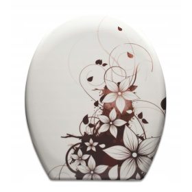 Deska WC Estiva Dec Nadruk Duroplast Wenge