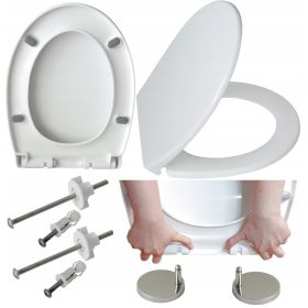 WC sjedalica Estiva 3, bijela polipropilen