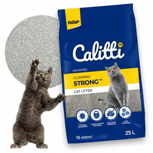 Bentonitni pesak za mačke CALITTI STRONG 25L