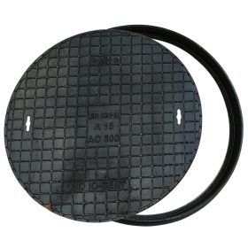   Kružno LJEVANO ŽELJEZNO POKLOPAC AO 600 za septičku jamu od lijevanog željeza