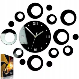 ModernClock zidni sat crni 47cm