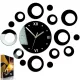 ModernClock zidni sat crni 47cm