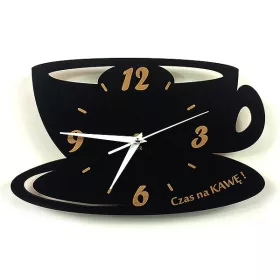 Fajna Fabryka zidni sat, crni, 30 cm