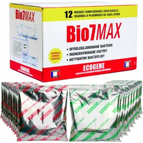   Bio7 MAX 2kg Aktivatorske bakterije za postrojenja za pročišćavanje otpadnih voda | UKLANJA MIRIS MASTI