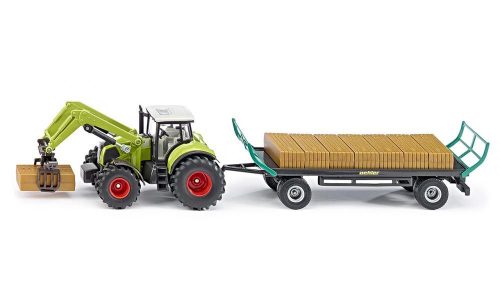 Siku Claas Traktor sa grabiljkom i prikolicom 1:50