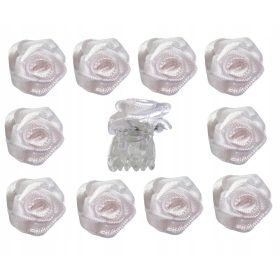 Dugmad za manžete Savršena Bijela Ružica 10 kom.