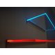 LED staklena polica s RGB osvjetljenjem