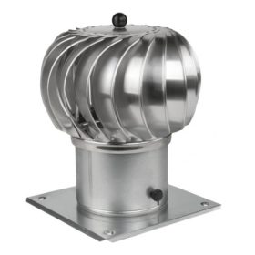   ROTIRAJUĆI POKLOPAC DIMNJAKA SFERIČNI PROMJER 250 mm ALUMINIJ / POCINKANI